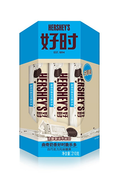 好时 210g排块曲奇香脆白