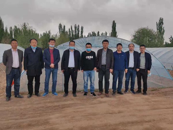 我公司专家与农业农村部农业机械化研究所专家及阿克苏农业局专家共同考察盐碱地