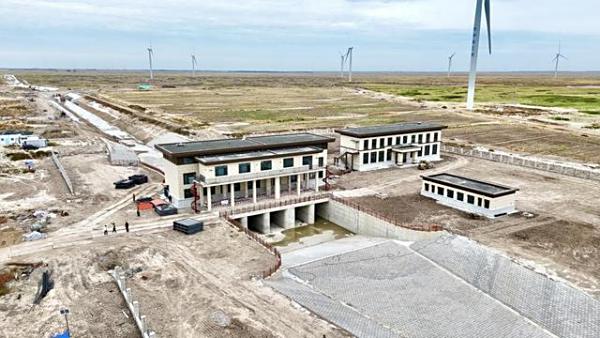 吉林大安：中交路建盐碱地治理利用项目幸福3#泵站施工完成