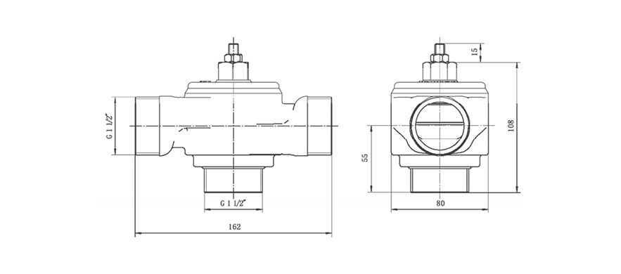 AKO温度调节阀尺寸图 AKO温度调节阀尺寸图
