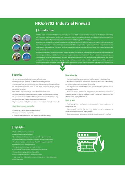 NIOs-9702 Industrial Firewall