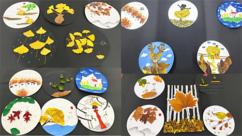 邂逅秋天，“叶”很美好——玉田职教中心综合专业部开展树叶作品展活动