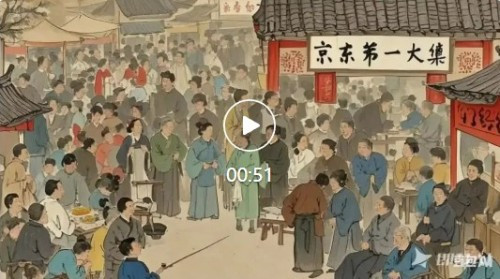 鸦鸿桥曾经多繁华？来看看玉田职中的AI团队，为你复原的500年前的“京东第一大集”