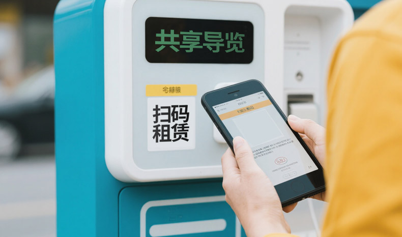自助導覽服務驿站和借共享充電寶一樣簡單