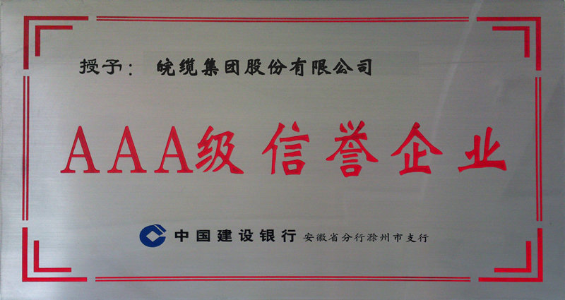 AAA级信誉企业