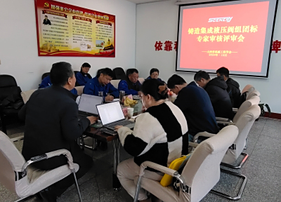 山西省机械工程学会专家评审会对斯普瑞公司的铸造集成液压阀组团标进行了评审