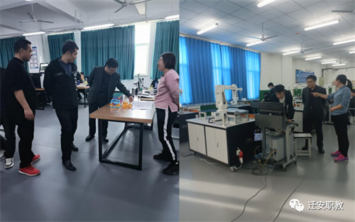 迁安职教中心校领导亲临机械实训中心视察备赛现场
