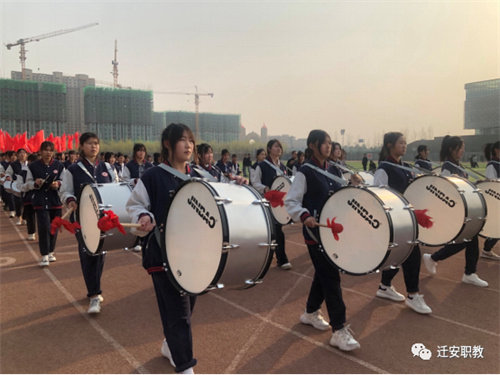 鼓声阵阵扬士气 号角声声展雄姿——迁安职教中心自动化工程系鼓号队训练纪实