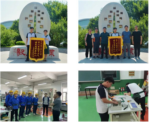倾心育桃李 锦旗传谢意——迁安职教中心机电工程系学生家长为老师送锦旗