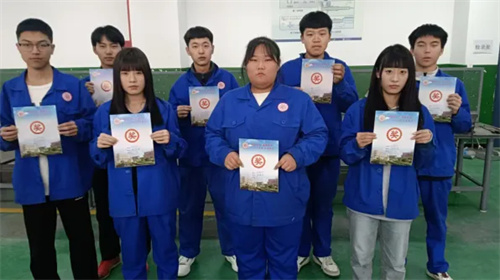 迁安职教中心机械实训中心第12周技能训练标兵