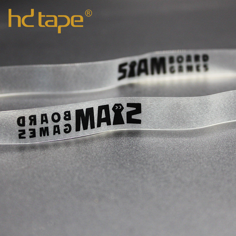 Logo printed matte tpu mobilon tape strap