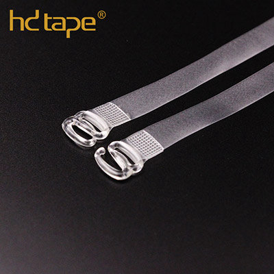 Semi-transparent invisible bra straps