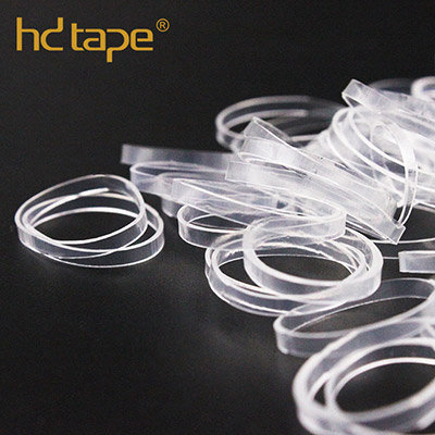 TPU rubber clear elastic hair ties