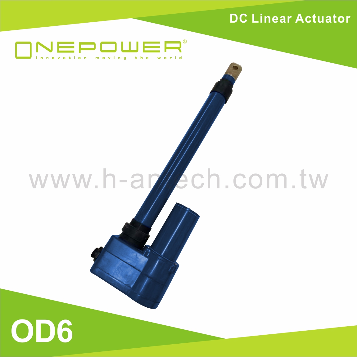 Linear actuator for farm ventilation