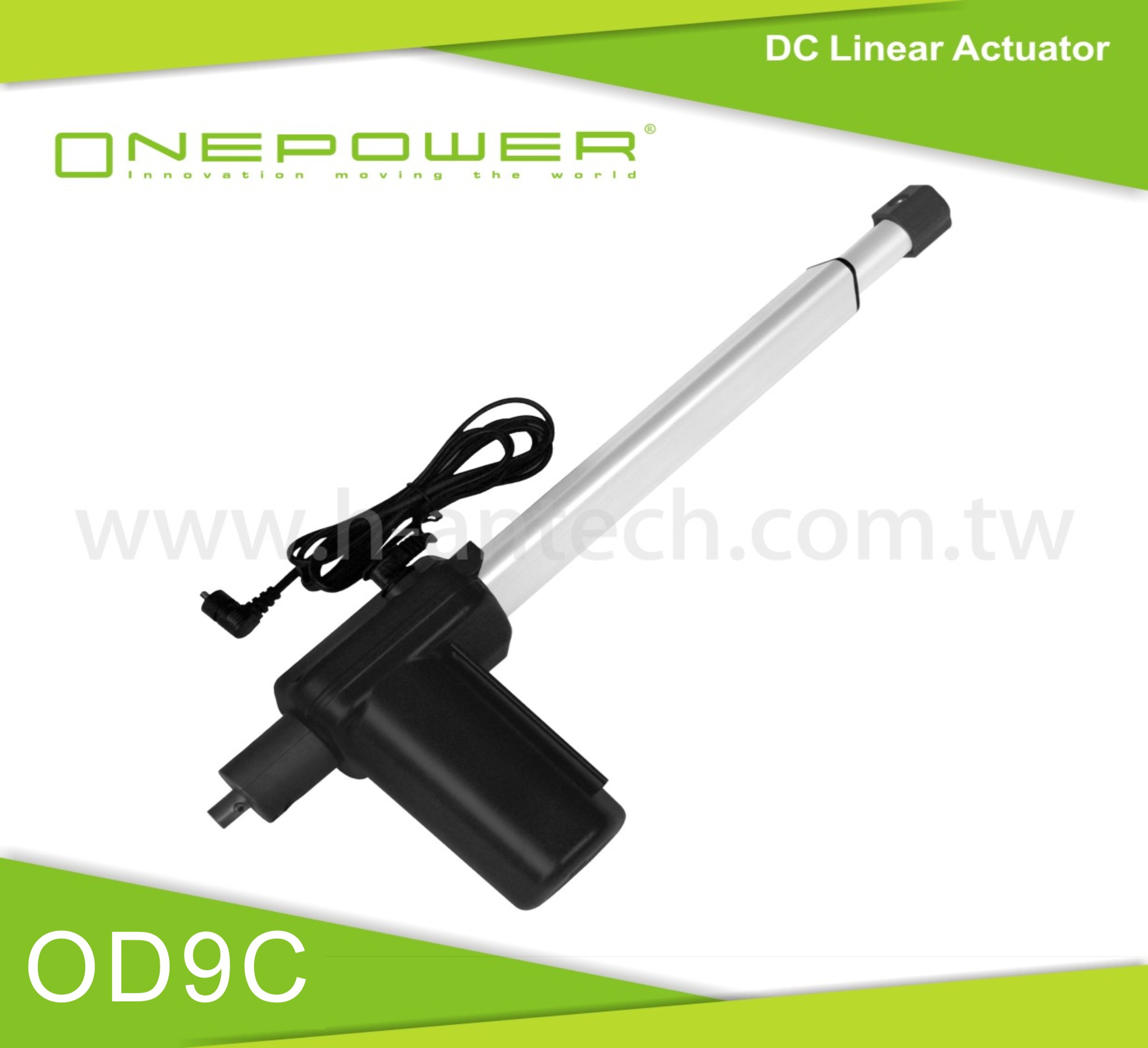 Office furniture linear actuator