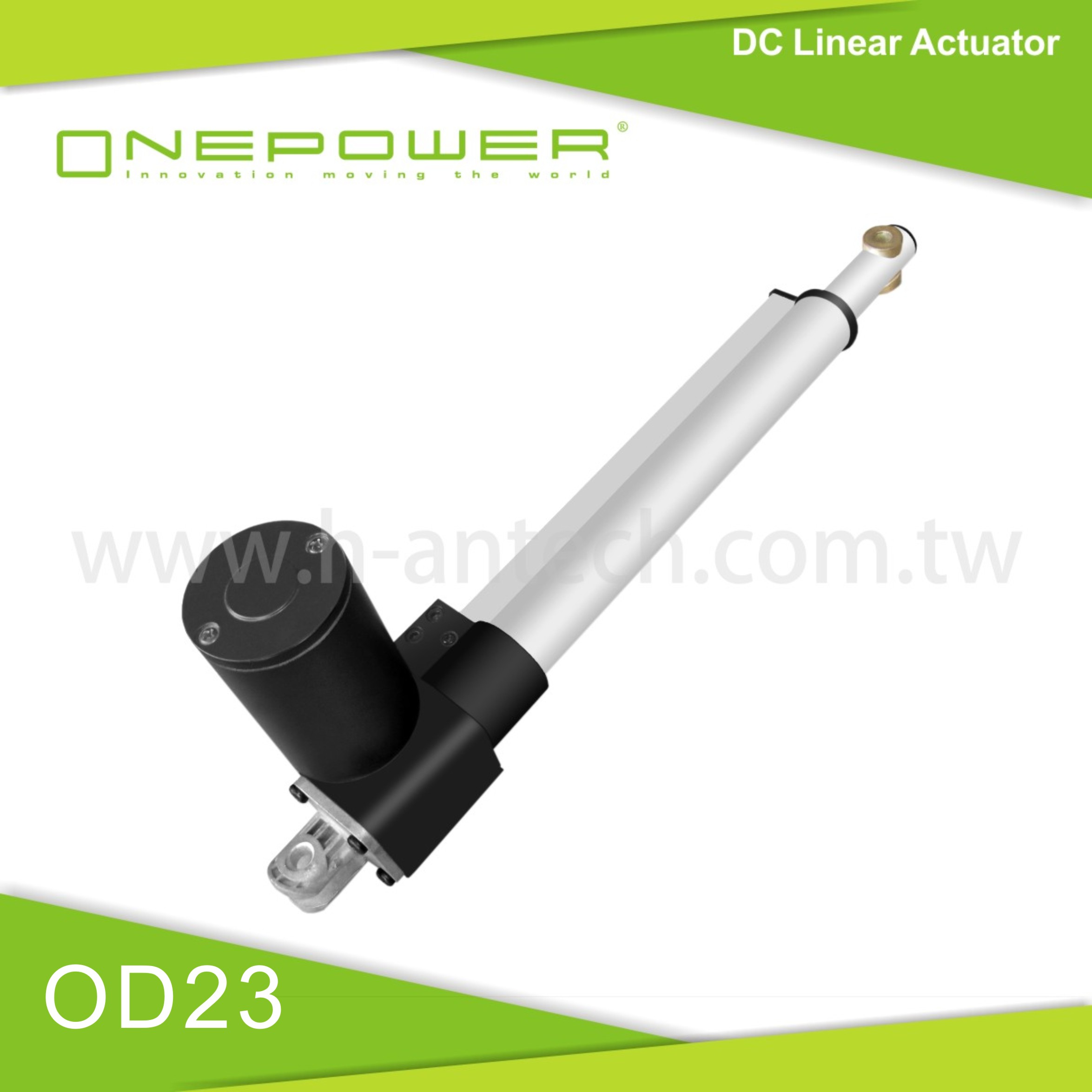 Office furniture linear actuator