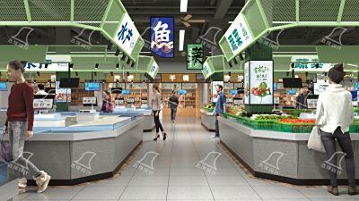 农贸市场摊位设计：便民巧思,体验升级