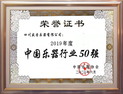 2019年度中国乐器行业50强