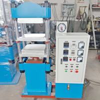 30噸雙層平板硫化機(jī)-活塞式油缸實(shí)驗(yàn)室熱壓成型機(jī)
