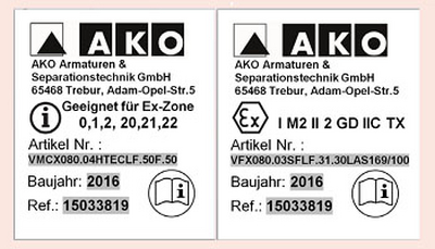 防爆管夹阀证书