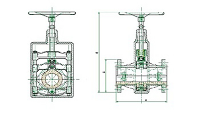 手动管夹阀结构和工作原理