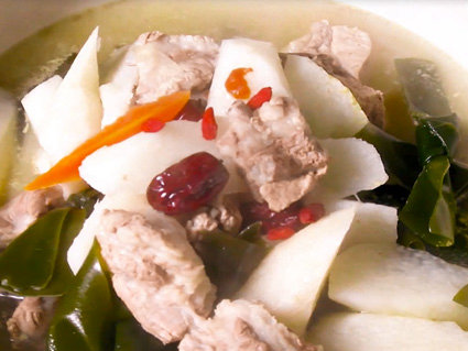 排骨海带煲山药