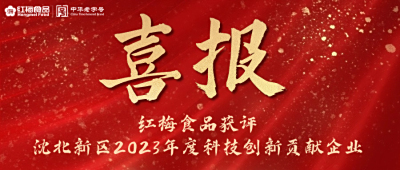 红梅食品获评“沈北新区2023年度科技创新贡献企业”