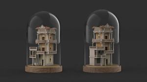 手持式工业激光设备逆向建模建筑物实现3D打印