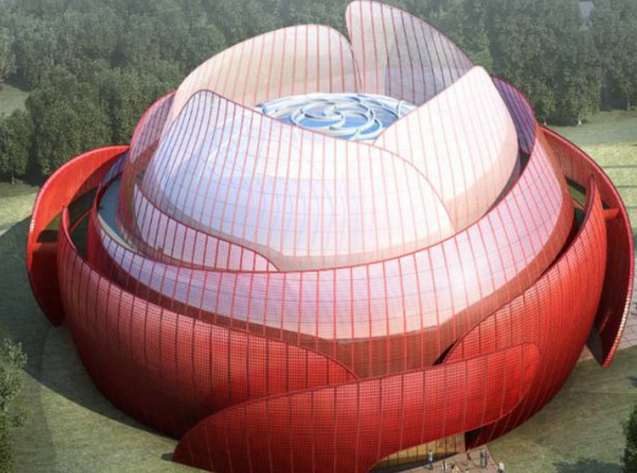 大空间测绘建模 曲面铝单板幕墙测绘辅助下料
