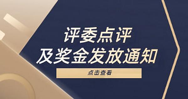 评委点评及奖金发放通知