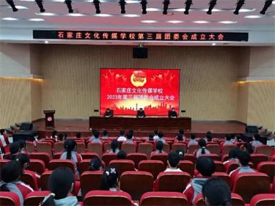 石家庄文化传媒学校第三届团委会成立