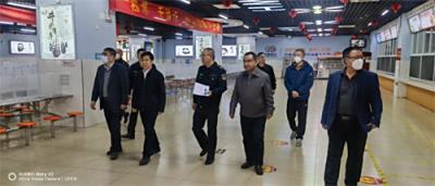 正定县政协副主席祁立广到我校食堂督导检查