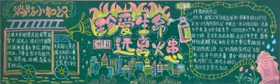 预防为主，生命至上——文化艺术专业部消防安全主题黑板报新鲜出炉