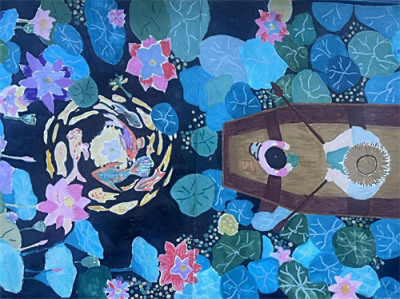 现代服务专业部学生——绘画泥塑