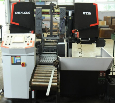 智能高效卧式金属带锯床 - 晨龙G330