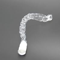Small caliber transparent plastic casing of shirred