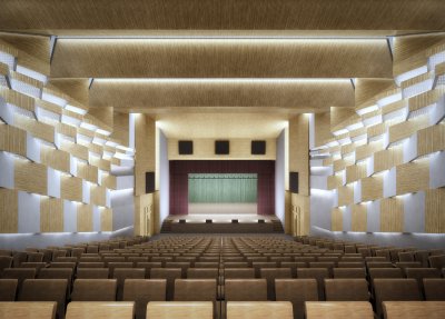 FSAC佛山市青少年文化宫新宫theatre艺术剧场声学装修及舞台机械灯光音响项目