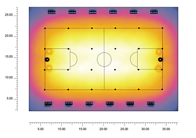 LITESTAR 4D应用：室内篮球场照明