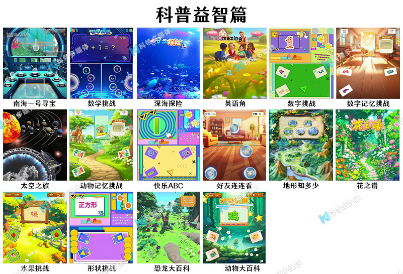 儿童互动投影科普益智篇