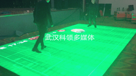 地面投影足球