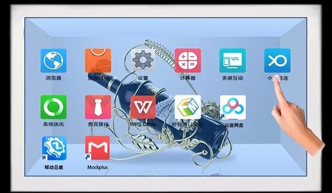 触摸透明展柜
