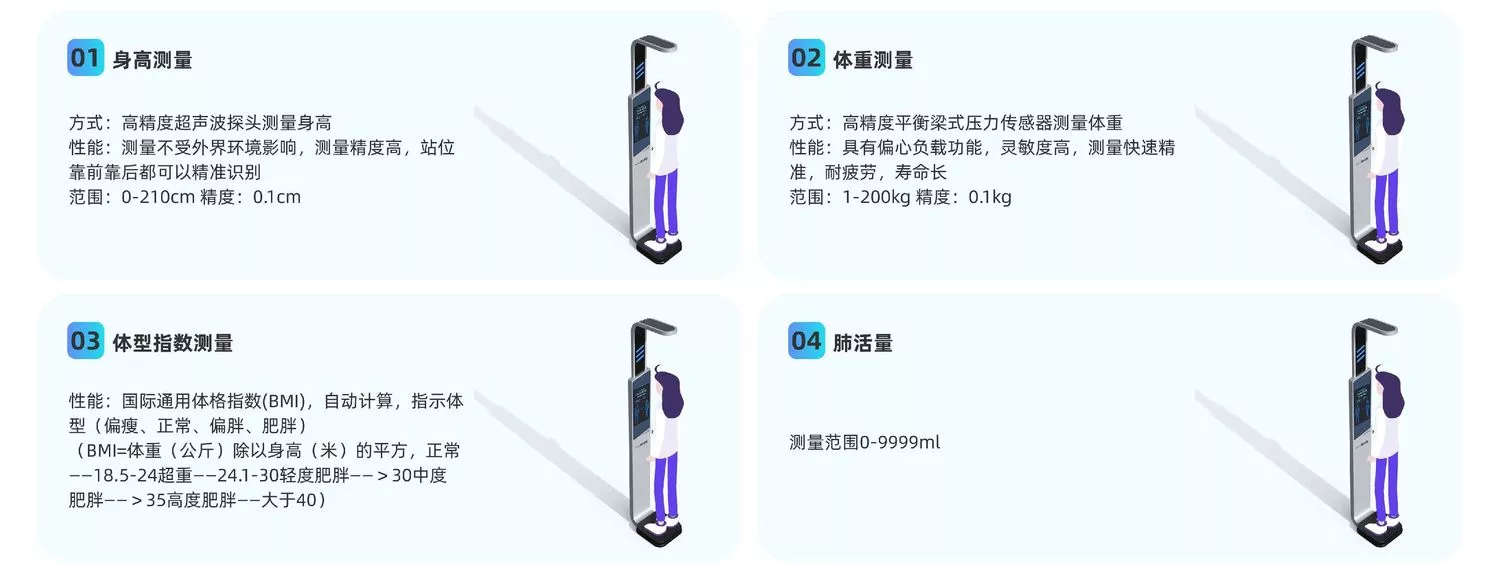 A体育身高体重肺活测量仪