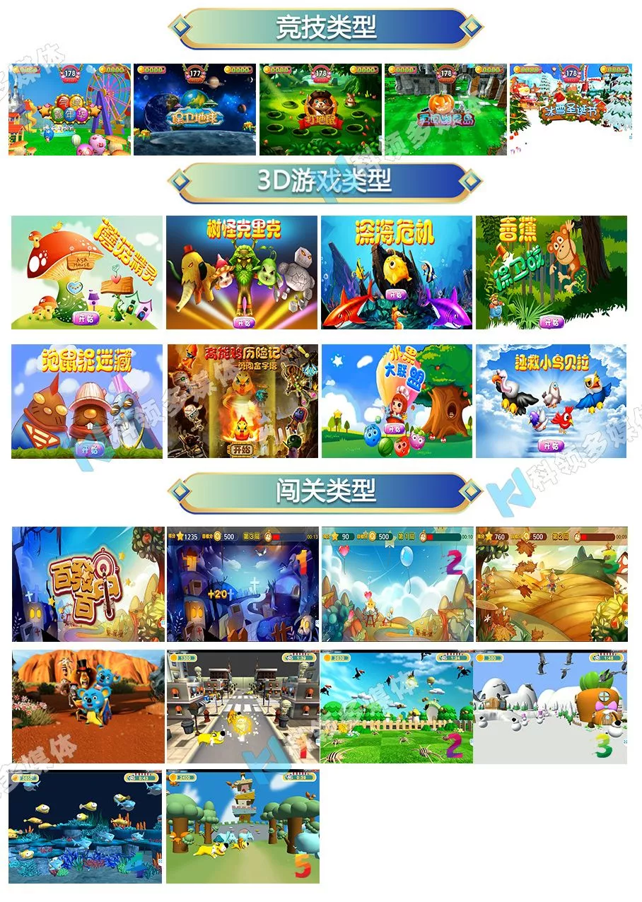 儿童投影射击游戏主题