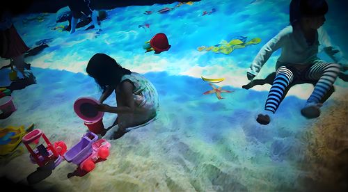 幼儿园沙滩互动