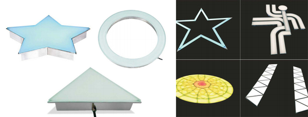 不规则形状地砖灯