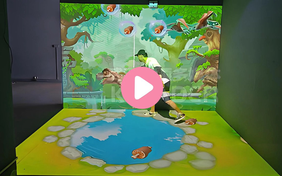 L型墙地互动-恐龙讲解