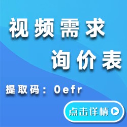 视频需求询价表