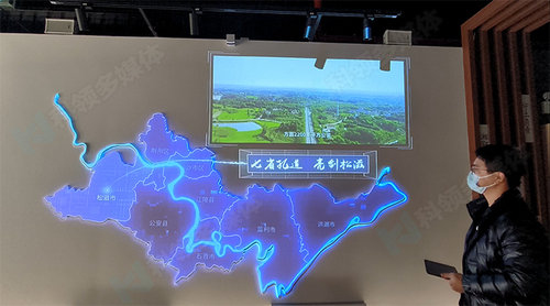 投影地图触摸感应播放