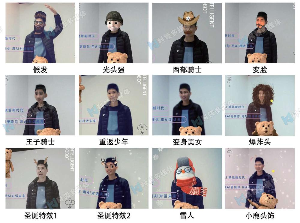 AI人体复刻机特效样式