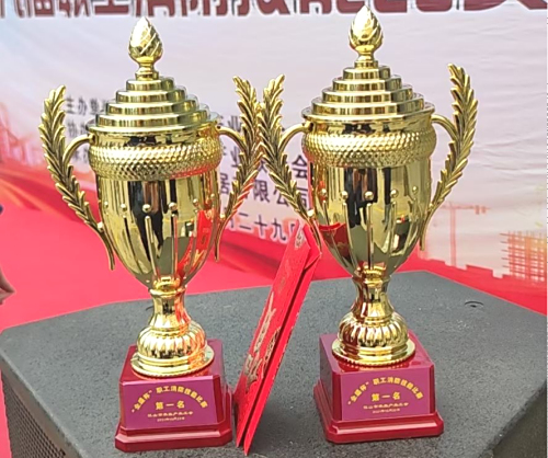 江山丽人木业荣获江山市木业产业工会消防技能比赛两个项目第一名